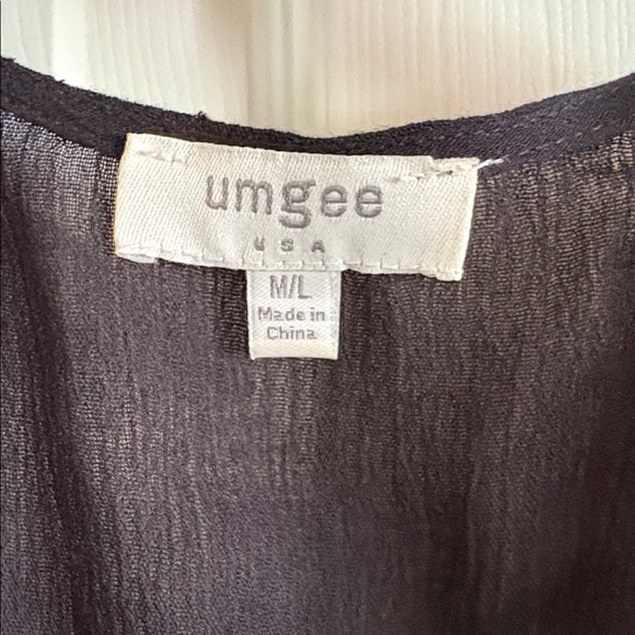 Umgee kimono black floral M/L - Picture 3 of 11